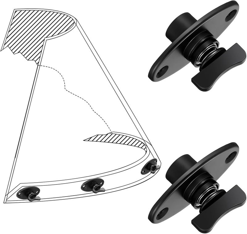 DaisyInner 5 Set Boat Windshield Fasteners Marine Windshield Fastener Clips Replacement Bass Boat Clips Accessories - Image 3